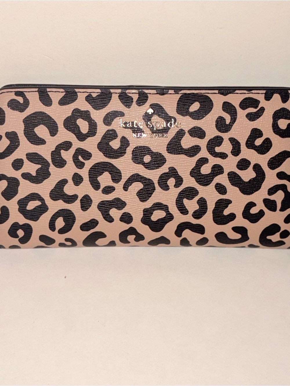Kate Spade Darcy Leopard Print Large Slim Bifold Wallet